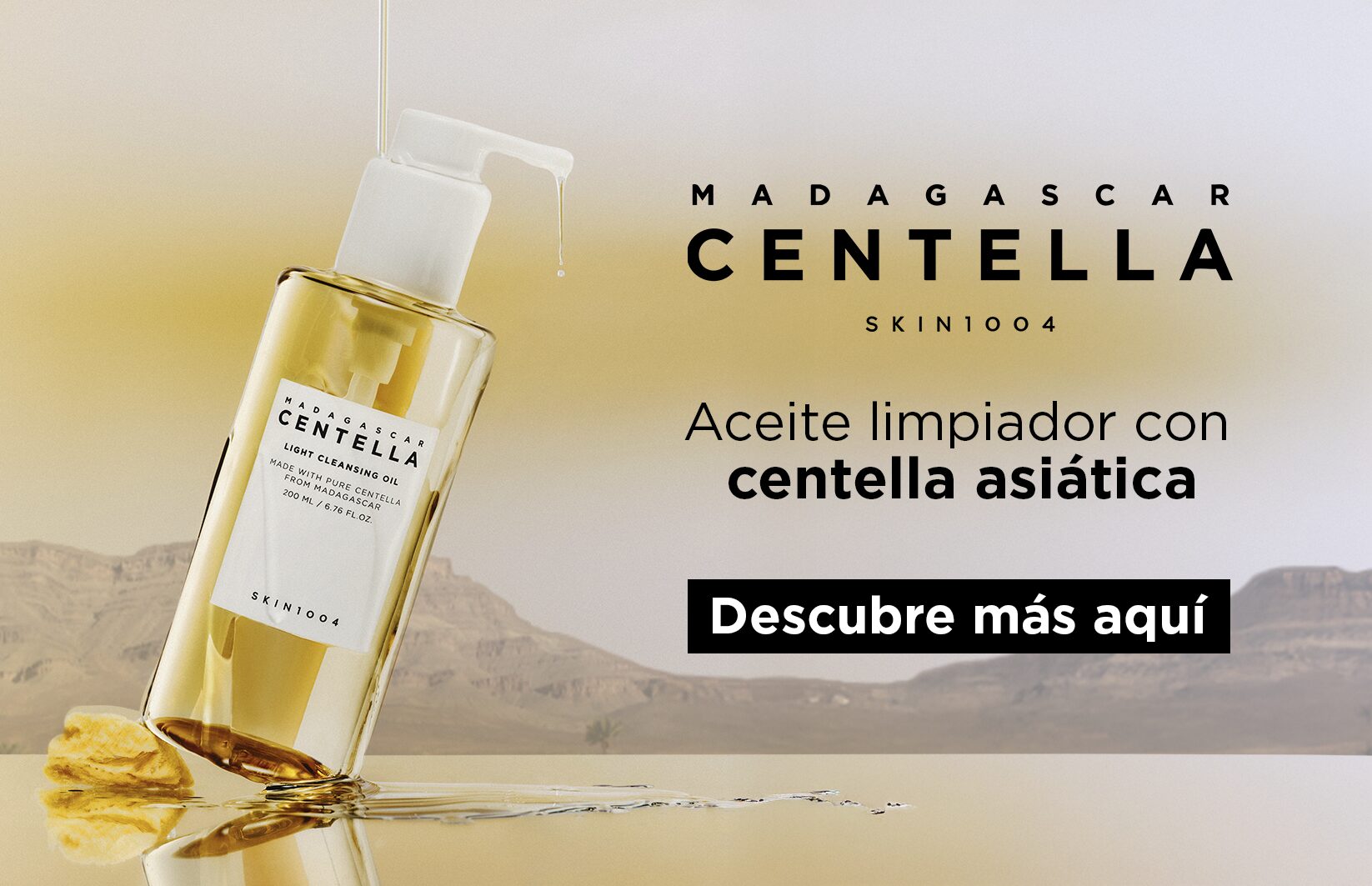 SKIN1004 Madagascar Centella Light Cleansing Oil 200 ml aceite limpiador coreano para rostro